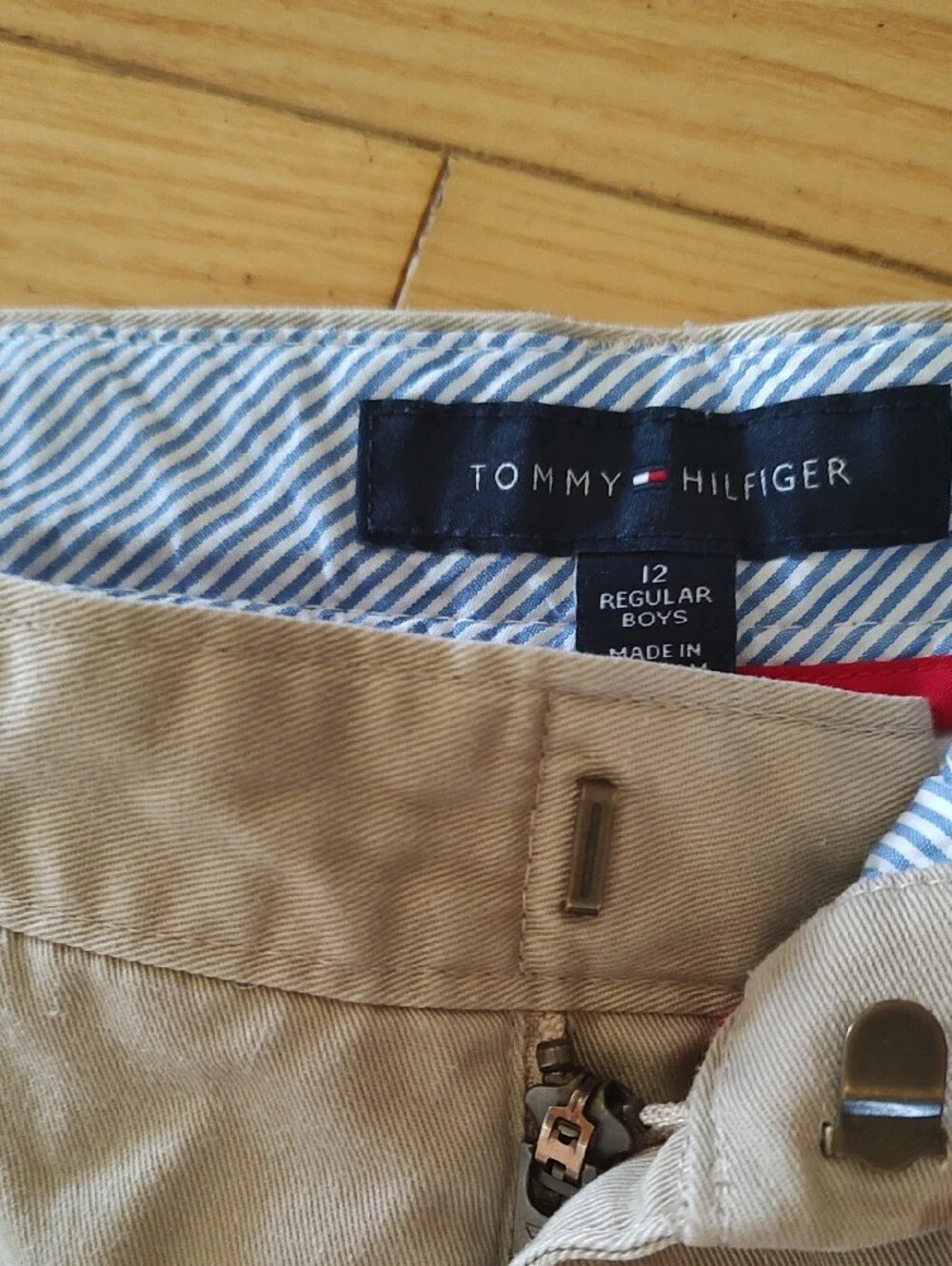 Tommy Hilfiger School Uniform Boy Shorts Size 12 Regular Adjustable